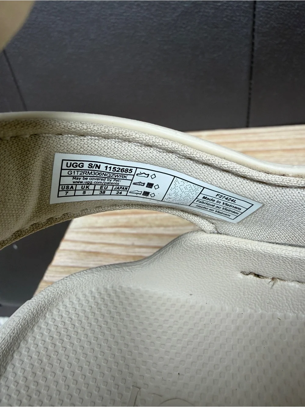 UGG Cream Platform Sandals with Adjustable Straps - Picture 13 of 14